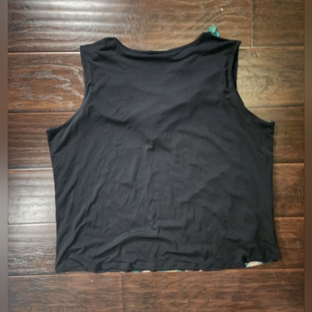 Avenue Womens Cowl Neck Sleeveless Plus Tank Blouse - Picture 7 of 8